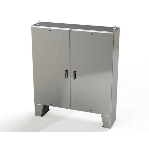 3 Point Latch with Padlock/Keylock Handle Electrical Enclosures, 72 in H, 18 in D, 72 in W